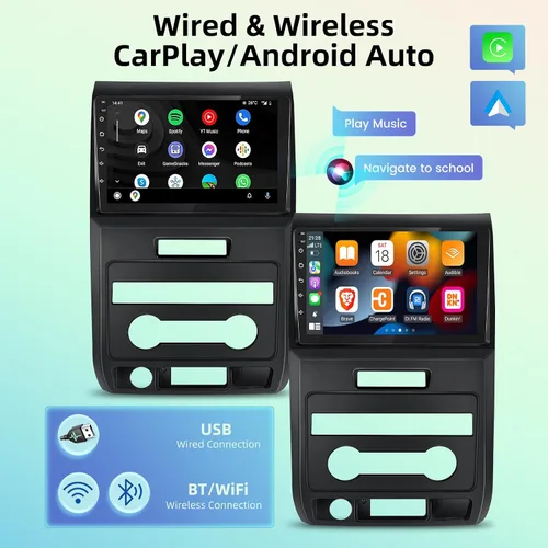 Vista 5 de [4G+64G] Radio de coche de 8 núcleos para Ford F150 2009 2010 2011 2012 - Android 13 pantalla táctil F-150 estéreo, DSP 32 EQ/IPS/Carplay/Android