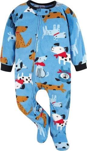 Vista 2 de Gerber Baby Boys' Toddler Loose Fit Flame Resistant Fleece Footed Pajamas 2-Pack