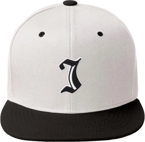 Vista 1549 de Daxton Gorra clásica con visera de billete plano con letras del alfabeto inglés antiguo de la A a la Z