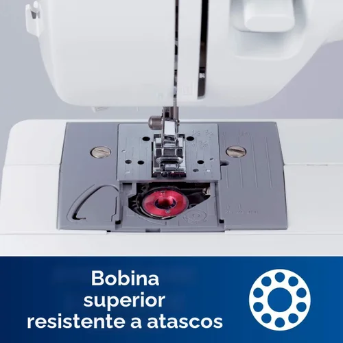 Vista 5 de Máquina de coser Brother XM2701 liviana, con todas las funciones, con 27 puntos, función automática para hacer ojales en 1 paso, 6 pies de costura