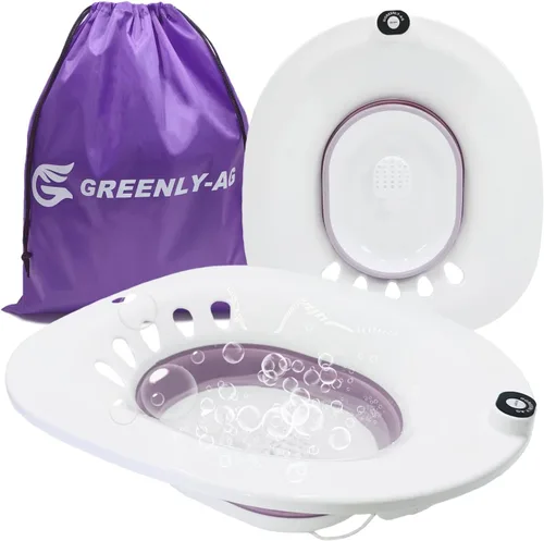 Vista 7 de Bañera de asiento para inodoro, baño eléctrico para hemorroides, hombres y mujeres Cuidado posparto, baño portátil para asiento de inodoro
