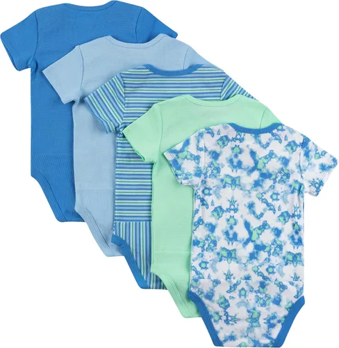 Vista 4 de Hanes - Bodis para bebés, Ultimate Flexy de manga corta, unisex, paquete de 5