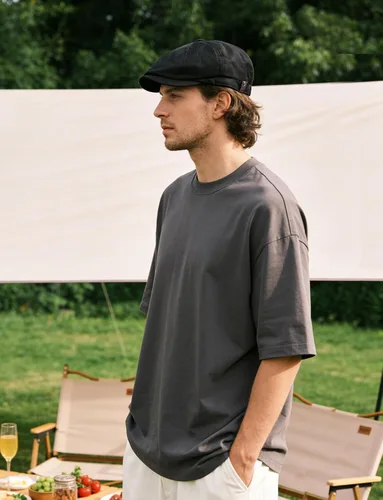 Vista 3 de SEAUR Newsboy - Gorra de 8 paneles para hombre, estilo vintage, estilo Gatsby, gorra plana y ajustable