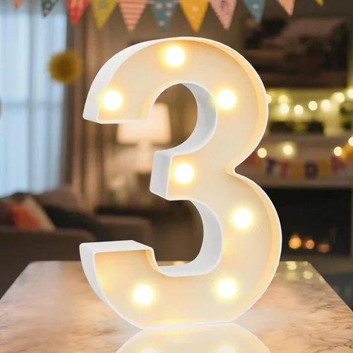 Vista 15 de Letrero LED de Marquee con Letras Iluminadas - Letras Iluminadas del Alfabeto para Cumpleaños, Graduación, Decoración de Pared y Mesa en Bares