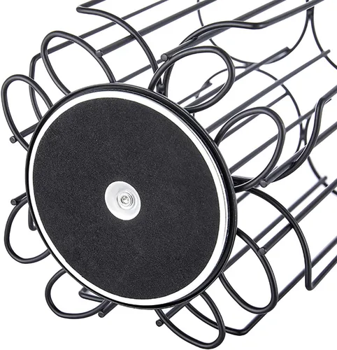 Vista 3 de Frcctre Soporte de cápsula de cóctel de metal, organizador de carrusel de almacenamiento, compatible con cápsulas de cóctel Bartesian, con capacidad
