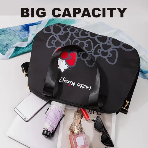 Vista 2 de AmBealla Bolsas de viaje con cremallera, bolsa de fin de semana, ligera para mujer, bolsa de lona para llevar en el gimnasio, trabajo