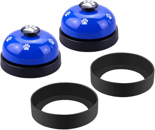 Vista 7 de Comsmart Campana de entrenamiento para perros, juego de 2 campanas de entrenamiento para perros y cachorros, timbre de puerta para perros y gatos