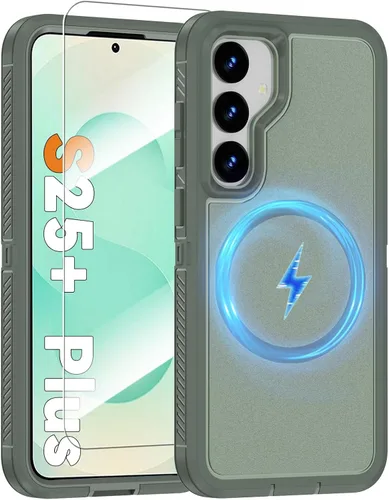 Vista 47 de Funda magnética para Samsung Galaxy S24+ Plus compatible con carga Magsafe [protector de pantalla de vidrio]
