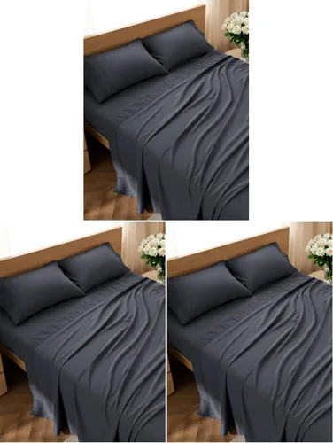Vista 64 de Bedsure Juego de sábanas para cama individual - 3 piezas de sábanas suaves para cama individual - Transpirables y refrescantes - Calidad hotelera