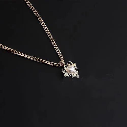Vista 3 de Collares de perlas, collares en capas, collares delicados para mujer, juego de collar de oro