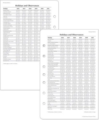 Vista 7 de FranklinCovey - Recambio de planificador de temporadas Una página por día encuadernado en anillo (clásico, enero 2026 - diciembre 2026)