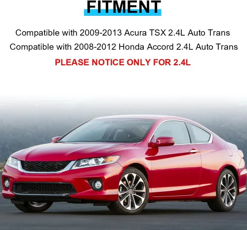 Vista 3 de JDMON 5 piezas de repuesto para motor de motor y montaje Trans para Honda Accord 2.4L 2008-2012, Acura TSX 2009-2013 (transmisión automática)