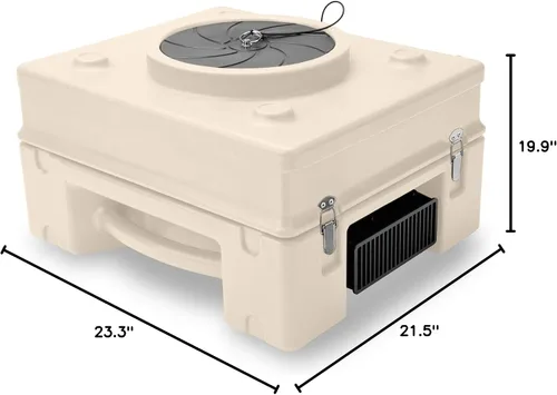 Vista 7 de B-Air AP-450 Max - Purificador de aire de grado profesional para uso doméstico, 450 CADR, equipo de daños por agua, cáscara de huevo blanca