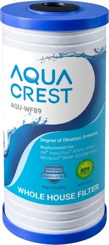 Vista 11 de AQUA CREST FXHTC - Filtro de agua para toda la casa de 5 micrones, 10 x 4.5 pulgadas, repuesto para GE® FXHTC, GXWH40L, fontanero americano W10-PR
