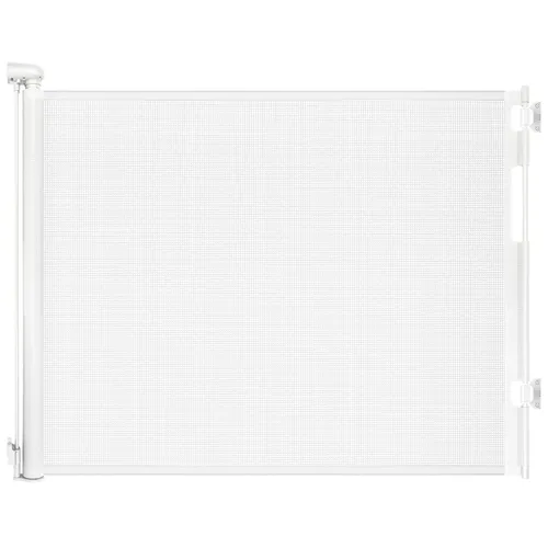 Vista 14 de Puertas retráctiles para bebés para puertas, puerta de malla para perros para escaleras, puerta para mascotas interior, se extiende a 55" de ancho