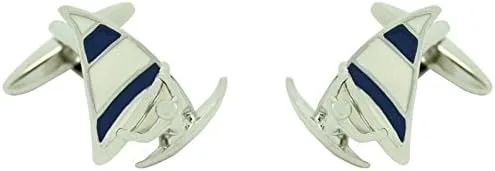 Vista 2 de MasGemelos - Windsurf Blue Cufflinks