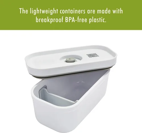 Vista 9 de ZWILLING Fresh & Save - Lonchera de plástico, recipiente hermético para almacenamiento de alimentos, contenedor de preparación de comidas, sin BPA