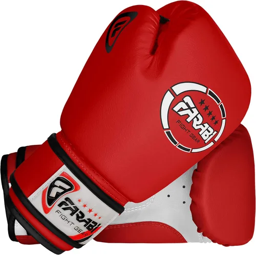 Vista 6 de Farabi Sports Guantes de boxeo para niños de 4, 6, 8 onzas, guantes de boxeo para niños, guantes de boxeo juveniles, guantes de boxeo para niños