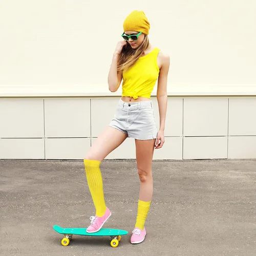 Vista 6 de Ultrafun Calcetines holgados para mujer, calcetines suaves y extra largos de punto, calcetines altos hasta la rodilla, tallas 9 a 11