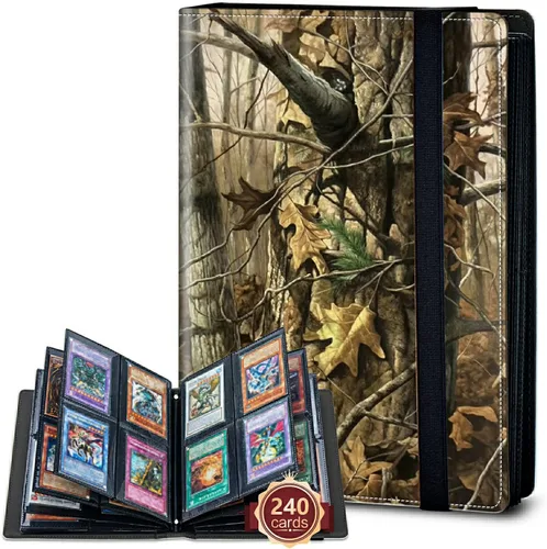 Vista 77 de Rossy Carpeta de tarjetas con 4 bolsillos, carpeta de tarjetas intercambiables, álbum de colección de tarjetas, para 160 tarjetas de carga lateral