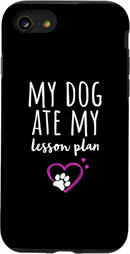 Vista 13 de iPhone 14 Mi perro se comió mi plan de lecciones divertido estuche para profesores de regreso a clases