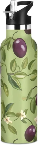 Vista 13 de Botella de agua aislada con popote Kawaii Devon Rex Cats Blush doble pared aislada al vacío ligera para deportes, gimnasio, viajes al aire libre