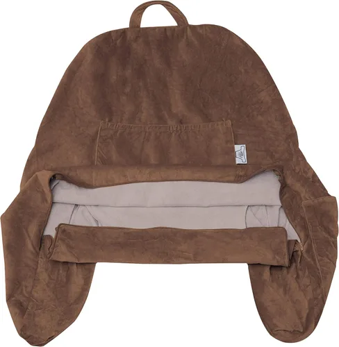 Vista 57 de Funda de almohada Husband Pillow solo para lectura - Funda para silla de lectura con generosos bolsillos traseros y laterales - Morado claro