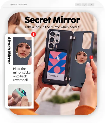 Vista 188 de GOOSPERY Parachoques magnético para puerta compatible con Galaxy S9 Plus, tarjetero tipo billetera con cierre automático por iman, funda protectora