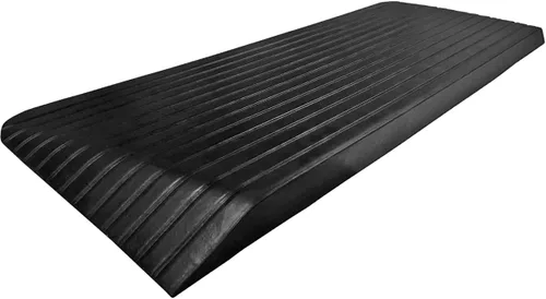 Vista 10 de Rampas de umbral de caucho para Scooters y sillas de ruedas, negro 1 unidad.