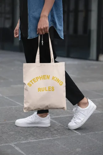 Vista 2 de Stephen King Rules - Bolsa de mano para adultos Stephen King Tee Gifts King