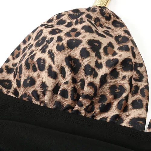 Vista 5 de RXRXCOCO - Traje de baño fruncido de una pieza, con cuello en V, para mujer, con control de abdomen y cuello halter