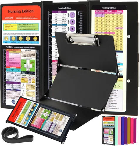 Vista 17 de Portapapeles de enfermería Edición de enfermería – 3 capas de aluminio plegable para enfermería Portapapeles de enfermería Esenciales