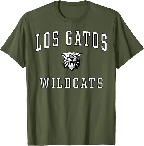 Vista 49 de Camiseta de Los Gatos de la escuela secundaria de Wildcats C1