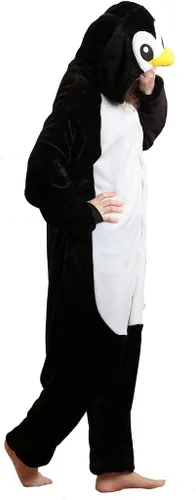 Vista 3 de iNewbetter Cosplay Homewear Lounge Wear Kigurumi Onesie Pajamas Animal Costume Unisex Penguin Sleepwear