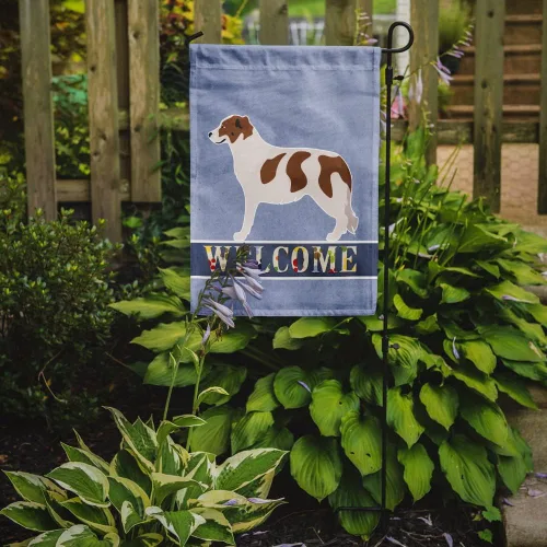 Vista 2 de Caroline's Treasures BB8334GF AIDI Bandera de jardín para perro de montaña del Atlas, bandera de buzón azul, bandera decorativa para patio exterior