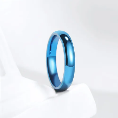 Vista 2 de THREE KEYS JEWELRY Anillo de promesa de boda de titanio de tungsteno cepillado de 0.039 in, 0.079 in, 0.157 in, 0.236 in, 0.315 in, para mujeres
