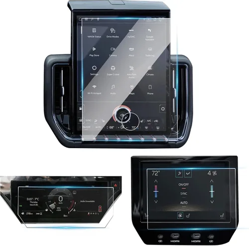 Vista 9 de Protector de pantalla digital de 12.3 pulgadas para GMC Sierra 1500 SLE/Elevation/SLT Nano Film HD Clear 6H Scratchatch, 12.3 pulgadas, cúmulo