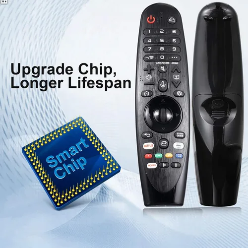 Vista 2 de Voice Magic Remote para LG TV - Control remoto universal para LG Nanocell WebOS, UHD, OLED, LCD, HD y Smart TV con puntero y función de voz
