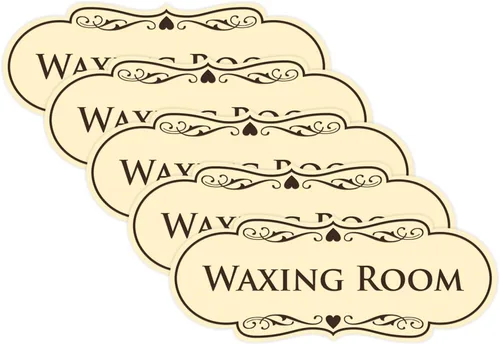 Vista 17 de Designer Waxing Room Sign (negro) - Pequeño 1 paquete