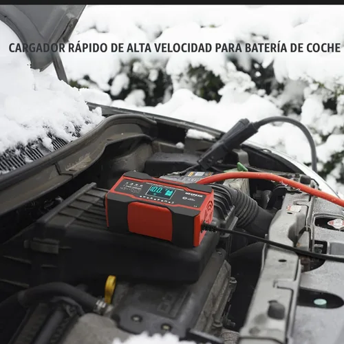 Vista 7 de NEXPEAK NC201 - Cargador de batería de 10 amperios, cargador inteligente de goteo de 12 V, 24 V, cargador de batería de automóvil, desulfatador