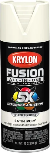 Vista 84 de Krylon Fusion - Pintura en aerosol adhesiva todo en uno para uso en interiores y exteriores, 12 onzas, vidrio de playa