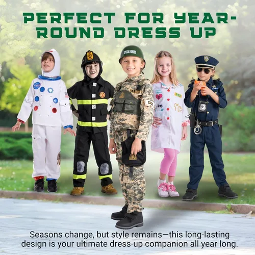 Vista 8 de Dress-Up-America - Disfraz de soldado para niños y niñas Disfraz de las Fuerzas Especiales de EE.UU. para niños