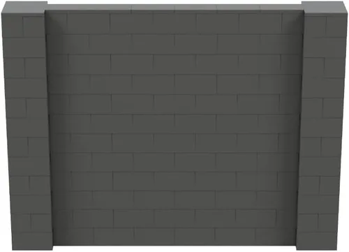 Vista 207 de EverBlock Kit de pared de 5 x 4 pies Bloques de construcción modulares Sistema de pared para edificios, pantallas y estructuras Divisor