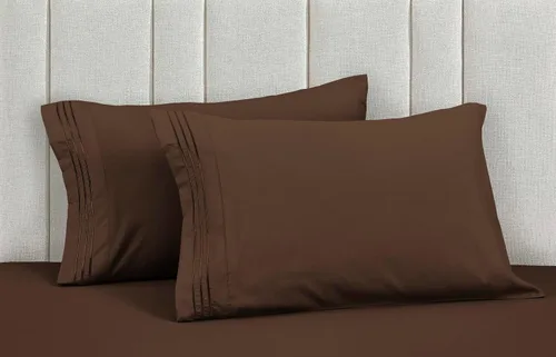 Vista 68 de Mocassi Juego de sábanas de lujo de 4 piezas, calidad prémium de hotel de 1800 hilos, ajuste fácil, sábanas y fundas de almohada resistentes a