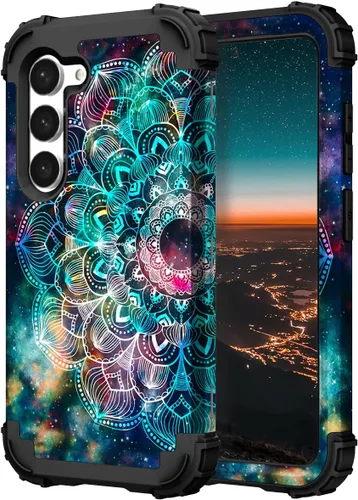Vista 13 de Hocase Funda para Samsung Galaxy S26 Ultra, mandala beige