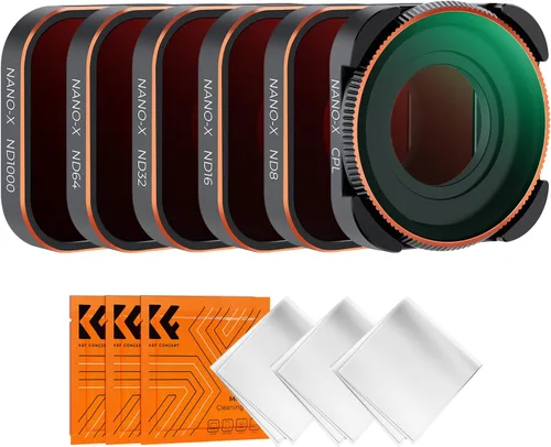 Vista 8 de K&F Concept - Juego de 4 filtros para lentes ND8 ND16 ND32 CPL, compatible con GoPro Hero12 / Hero11 / Hero10 / Hero 9 Black, kit de filtros