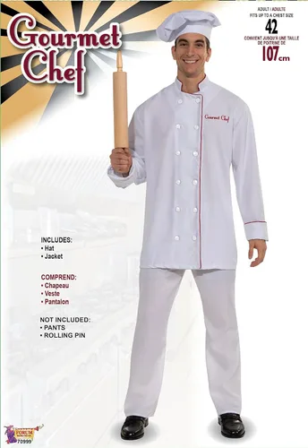 Vista 2 de Forum Novelties - Disfraz de chef gourmet para hombre