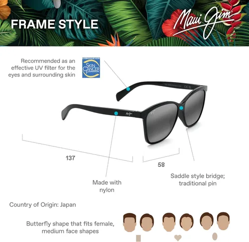 Vista 6 de Maui Jim Gafas de sol polarizadas Liquid Sunshine para mujer