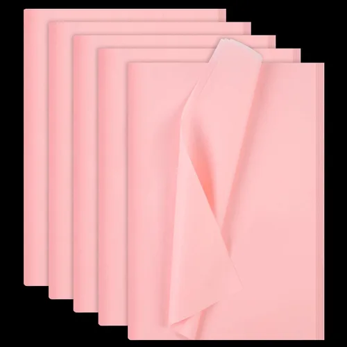 Vista 9 de Phinus 140 hojas de papel de seda negro, 14 x 20 pulgadas, papel de seda a granel, papel de seda de envoltura para bodas, cumpleaños, proyectos