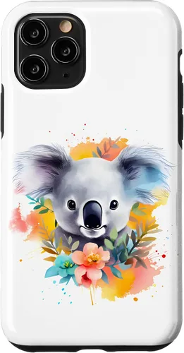 Vista 29 de Funda Koala con flores de eucalipto para iPhone 17